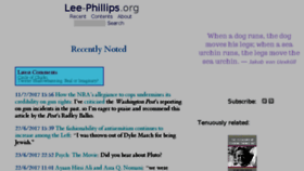 What Lee-phillips.org website looked like in 2017 (6 years ago)
