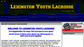 What Lexingtonlax.org website looked like in 2017 (6 years ago)