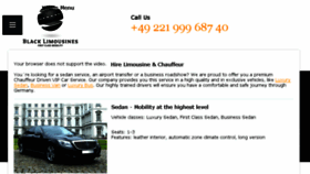 What Limousine-service.com website looked like in 2017 (6 years ago)