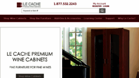 What Lecachewinecabinets.com website looked like in 2017 (6 years ago)