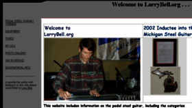 What Larrybell.org website looked like in 2017 (6 years ago)