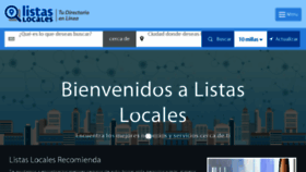 What Listaslocales.com website looked like in 2017 (6 years ago)