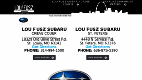 What Loufuszsubaru.com website looked like in 2017 (6 years ago)