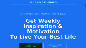 What Lifesuccessquotes.com website looked like in 2017 (6 years ago)