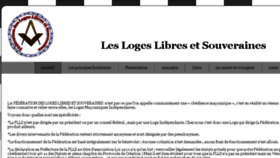 What Loges-libres-et-souveraines.com website looked like in 2017 (6 years ago)