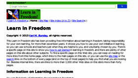 What Learninfreedom.org website looked like in 2017 (6 years ago)