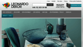 What Leonardo-dekor.si website looked like in 2017 (6 years ago)