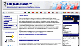 What Labtestsonline.cz website looked like in 2017 (6 years ago)