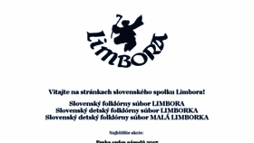What Limbora.cz website looked like in 2017 (6 years ago)
