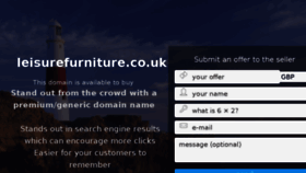 What Leisurefurniture.co.uk website looked like in 2017 (6 years ago)