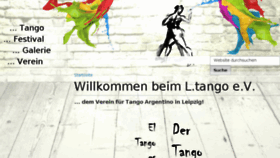 What L-tango.de website looked like in 2017 (6 years ago)