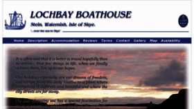 What Lochbayboathouse.co.uk website looked like in 2017 (6 years ago)