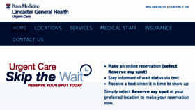 What Lghealthurgentcare.org website looked like in 2017 (6 years ago)