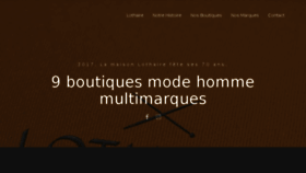 What Lothaire.fr website looked like in 2017 (6 years ago)