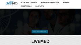 What Livemed.org website looked like in 2017 (6 years ago)