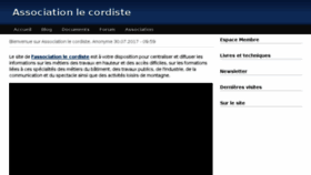 What Le-cordiste.com website looked like in 2017 (6 years ago)