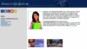 What Learnspanishfeelgood.com website looked like in 2017 (6 years ago)