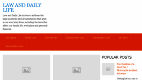 What Lawdailylife.com website looked like in 2017 (6 years ago)