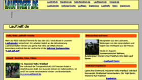 What Lauftreff.de website looked like in 2017 (6 years ago)