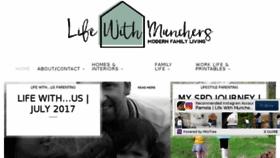 What Lifewithmunchers.com website looked like in 2017 (6 years ago)