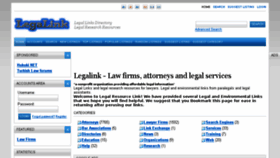 What Legalink.org website looked like in 2017 (6 years ago)