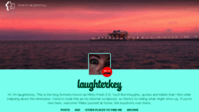 What Laughterkey.com website looked like in 2017 (6 years ago)