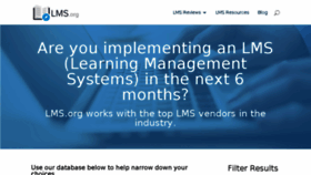 What Lms.org website looked like in 2017 (6 years ago)