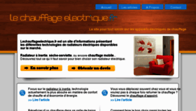 What Lechauffageelectrique.fr website looked like in 2017 (6 years ago)