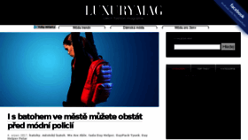 What Luxurymag.cz website looked like in 2017 (6 years ago)