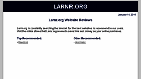 What Larnr.org website looked like in 2017 (6 years ago)
