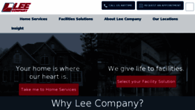 What Leecompany.com website looked like in 2017 (6 years ago)