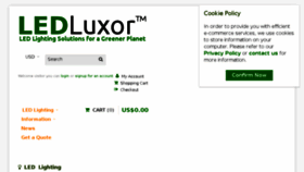 What Ledluxor.com website looked like in 2017 (6 years ago)