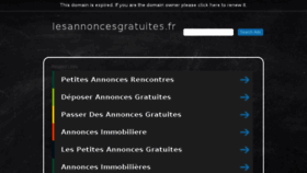 What Lesannoncesgratuites.fr website looked like in 2017 (6 years ago)