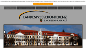 What Landespressekonferenz.de website looked like in 2017 (6 years ago)