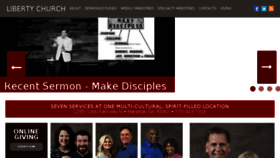 What Libertychurch.org website looked like in 2017 (6 years ago)