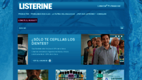 What Listerine.es website looked like in 2017 (6 years ago)