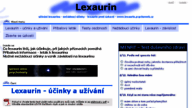 What Lexaurin.psychoweb.cz website looked like in 2017 (6 years ago)