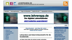 What Lehrproben.de website looked like in 2017 (6 years ago)