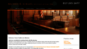 What Lawyerburlesontexas.com website looked like in 2017 (6 years ago)