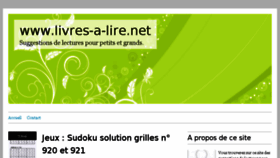 What Livres-a-lire.net website looked like in 2017 (6 years ago)