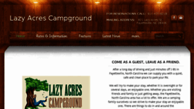 What Lazyacrescampground.net website looked like in 2017 (6 years ago)