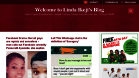 What Lindaikejisblog.com website looked like in 2017 (6 years ago)