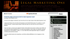 What Legalmarketing1.com website looked like in 2017 (6 years ago)