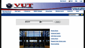 What Library.vut.ac.za website looked like in 2017 (6 years ago)