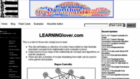 What Learninglover.com website looked like in 2017 (6 years ago)