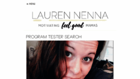 What Laurennenna.com website looked like in 2017 (6 years ago)