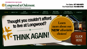 What Longwoodatoakmont.com website looked like in 2017 (6 years ago)