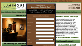 What Luminoussalonandspa.com website looked like in 2017 (6 years ago)