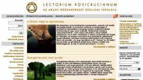 What Lectoriumrosicrucianum.hu website looked like in 2017 (6 years ago)