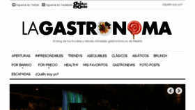 What Lagastronoma.com website looked like in 2017 (6 years ago)